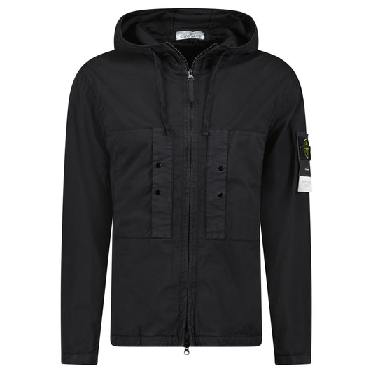 Stone Island Black Chest Pocket Hooded Jacket