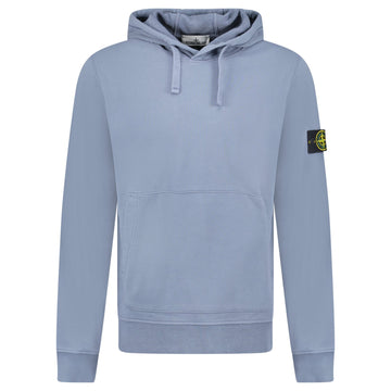 Stone Island Brushed Organic Cotton Hoodie Dark Blue
