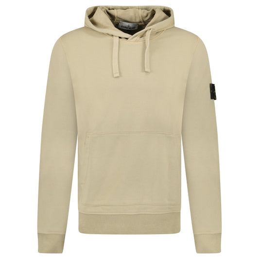 Stone Island Brushed Organic Cotton Hoodie Desert