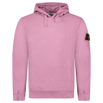 Stone Island Brushed Organic Cotton Hoodie Pink
