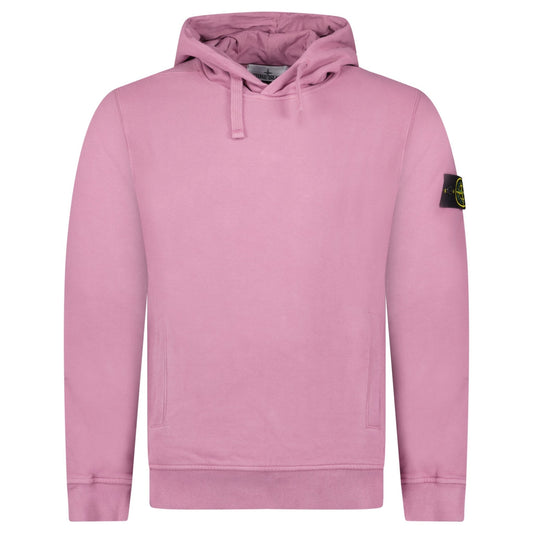 Stone Island Brushed Organic Cotton Hoodie Pink