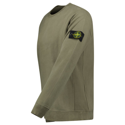 Stone Island Brushed Organic Cotton Sweatshirt Walnut Brown