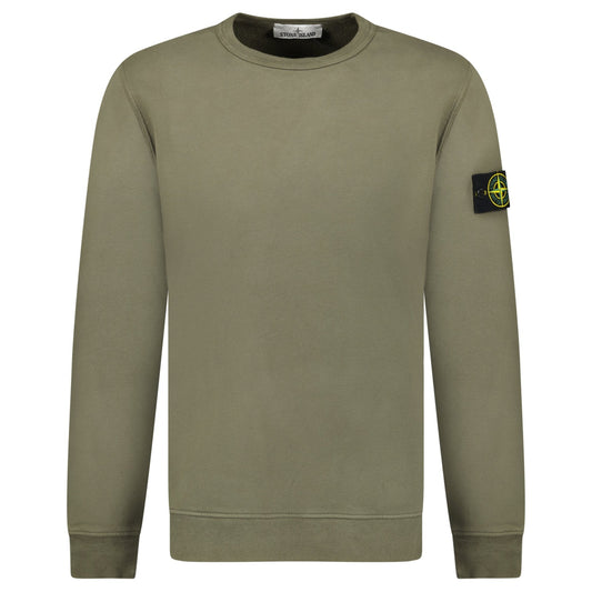 Stone Island Brushed Organic Cotton Sweatshirt Walnut Brown