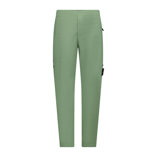Stone Island Cotton Cargo Trousers Green