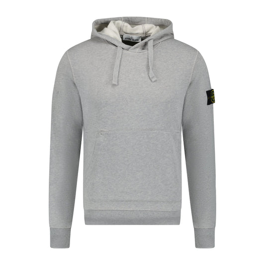 Stone Island Cotton Hooded Sweatshirt Grey