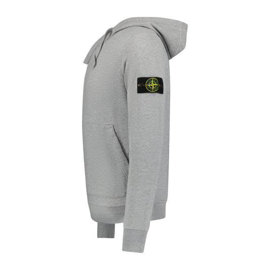 Stone Island Cotton Hooded Sweatshirt Grey