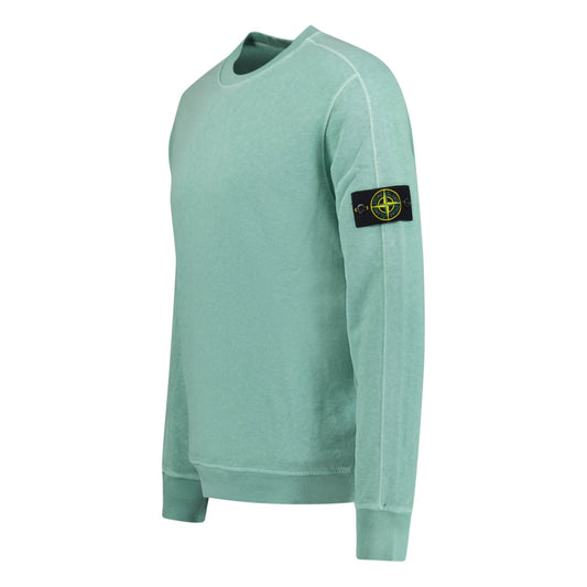 Stone Island Crew Neck Light Sweatshirt Mint Green