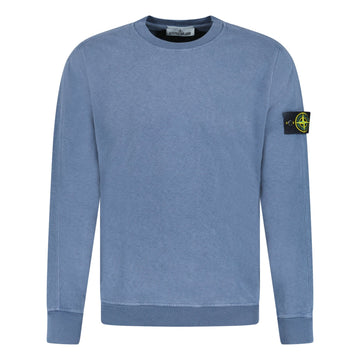 Stone Island Crew Neck Light Sweatshirt Pastel Blue