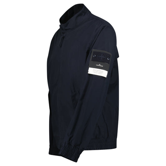 Stone Island Ghost Weatherproof Cotton Canvas Jacket Navy