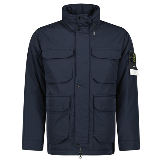 Stone Island Micro-Twill Primaloft Field Jacket Navy