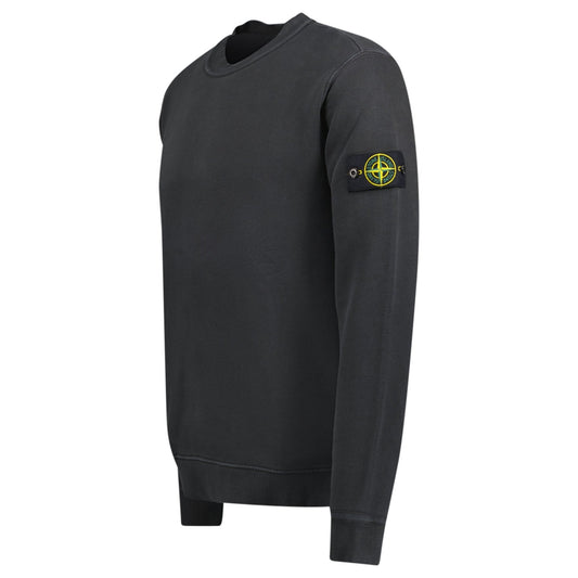 Stone Island Old Effect Crewneck Sweatshirt Black