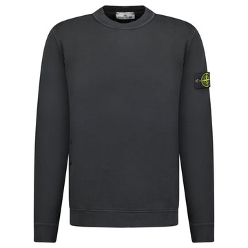 Stone Island Old Effect Crewneck Sweatshirt Black