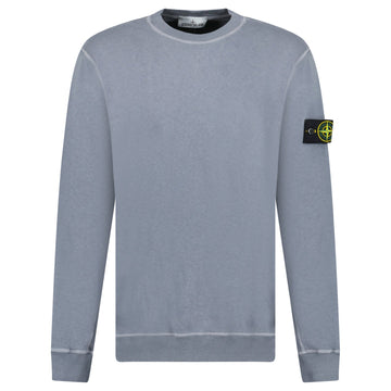 Stone Island Old Effect Crewneck Sweatshirt Dark Blue
