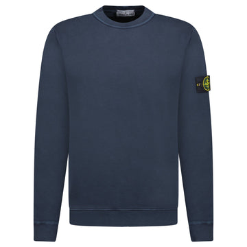 Stone Island Old Effect Crewneck Sweatshirt Navy