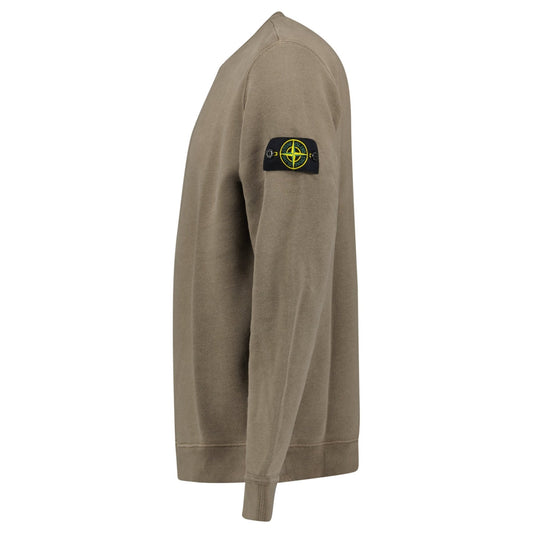 Stone Island Old Effect Crewneck Sweatshirt Walnut Brown