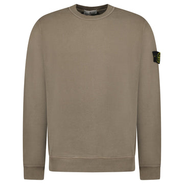 Stone Island Old Effect Crewneck Sweatshirt Walnut Brown