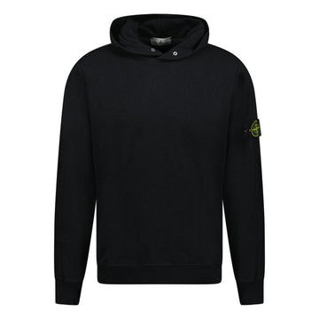Stone Island ‘Old’ Treatment Hooded Sweatshirt In Black
