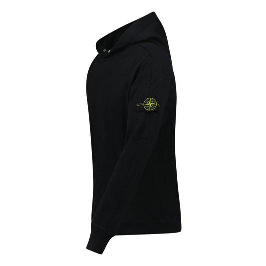 Stone Island ‘Old’ Treatment Hooded Sweatshirt In Black