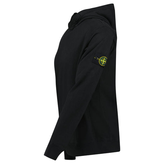 Stone Island ‘Old’ Treatment Hooded Sweatshirt In Black