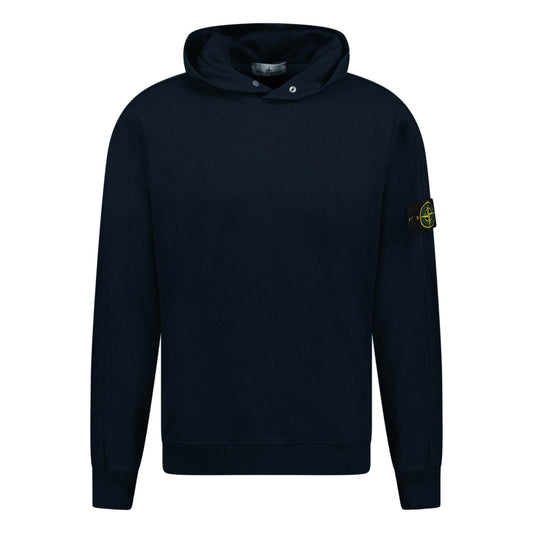 Stone Island ‘Old’ Treatment Hooded Sweatshirt Navy