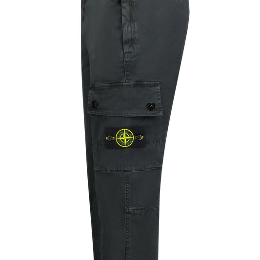 Stone Island Patch Cargo Trousers Black