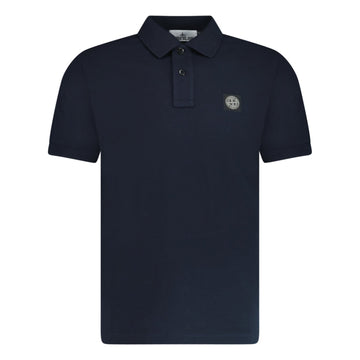 Stone Island Patch Polo T-Shirt Slim Fit Navy