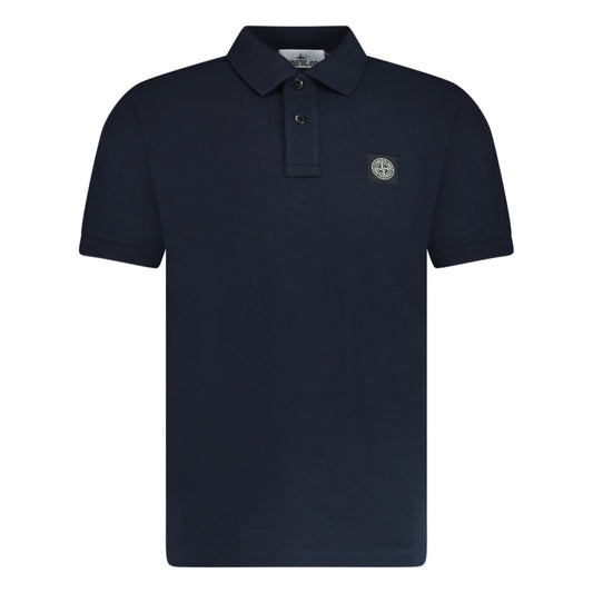 Stone Island Patch Polo T-Shirt Slim Fit Navy