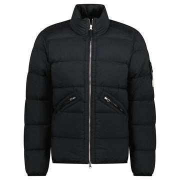 Stone Island Puffer Jacket In Seamless Tunnel Nylon Black