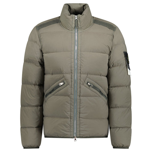 Stone Island Puffer Jacket In Seamless Tunnel Nylon Walnut Brown