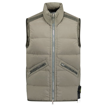 Stone Island Puffer Seamless Tunnel Nylon Gilet Brown