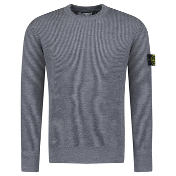 Stone Island Ribbed Crewneck Sweatshirt Dark Grey