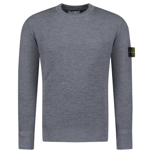 Stone Island Ribbed Crewneck Sweatshirt Dark Grey