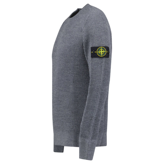 Stone Island Ribbed Crewneck Sweatshirt Dark Grey