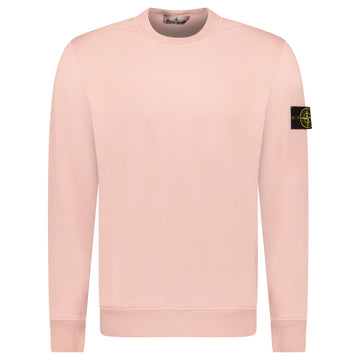 Stone Island Ribbed Detailed Crewneck Sweatshirt Antique Rose