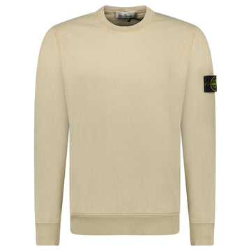 Stone Island Ribbed Detailed Crewneck Sweatshirt Desert