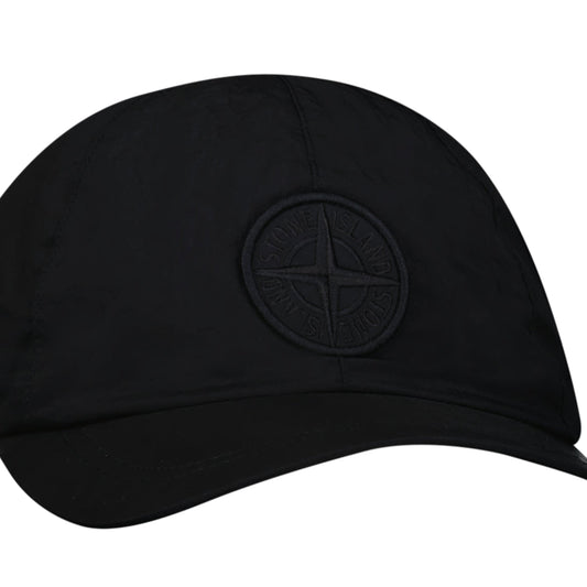 Stone Island Compass Baseball Cap in Black