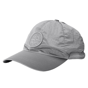 Stone Island Compass Nylon Baseball Cap in Grey