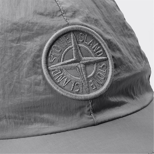 Stone Island Compass Nylon Baseball Cap in Grey