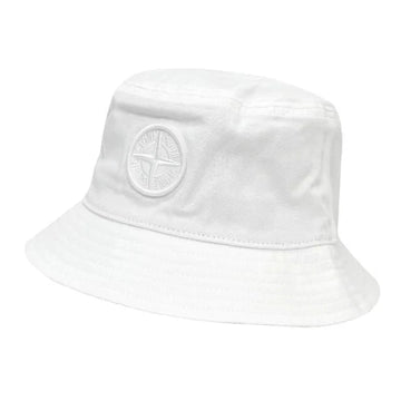 Stone Island Cotton Bucket Cap White