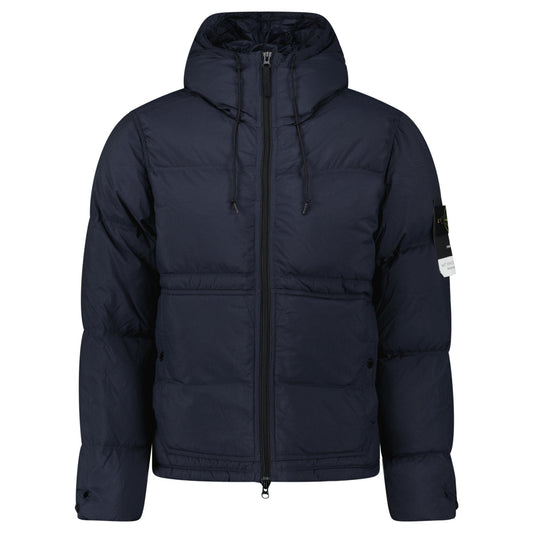Stone Island Down Matte Ripstop Cordura® Advanced Fabric Parka in Navy