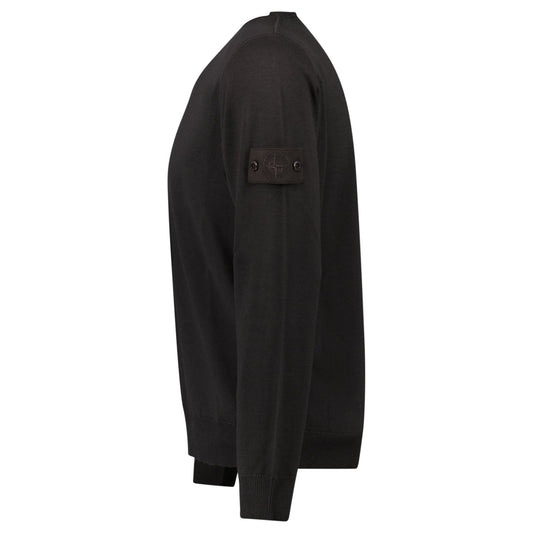 Stone Island Ghost Wool Crew Neck Jumper Dark Brown