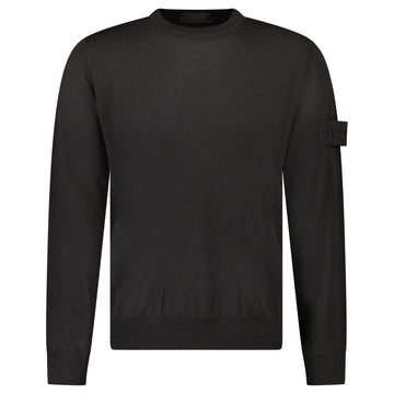Stone Island Ghost Wool Crew Neck Jumper Dark Brown