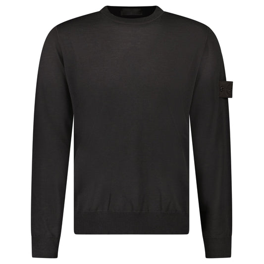 Stone Island Ghost Wool Crew Neck Jumper Dark Brown