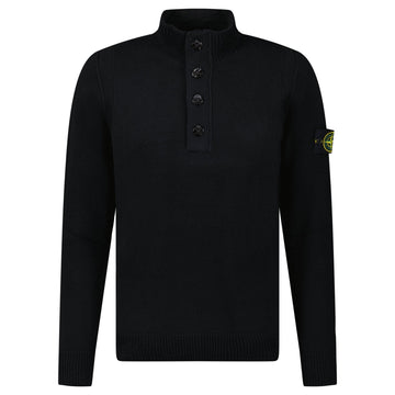 Stone Island Half-Zip Jumper in Black