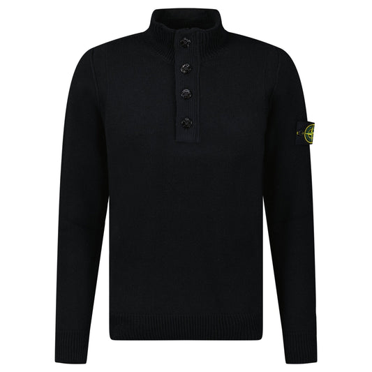 Stone Island Half-Zip Jumper in Black