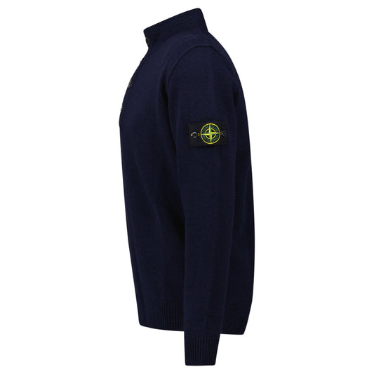 Stone Island Half-Zip Jumper in Navy