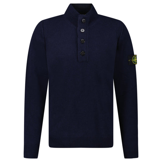 Stone Island Half-Zip Jumper in Navy