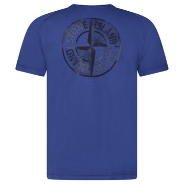 Stone Island 'Institutional One' Print T-Shirt in Marine Blue