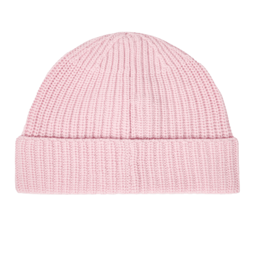 Stone Island Pink Beanie with Compass Patch