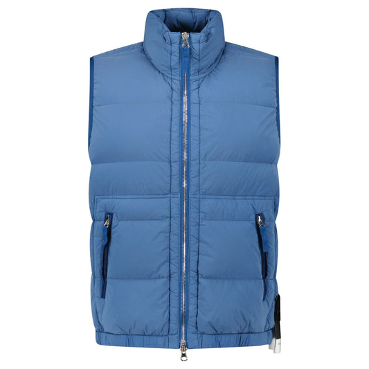 Stone Island Puffer Seamless Tunnel Nylon Gilet Blue